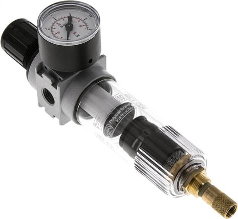 MULTIFIX Filterregler, G 1/4", 0,1 - 3bar, Baureihe 0, Kondensatablass automatisch