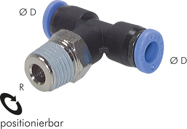 T-Steckanschluss NPT 1/16"-1/8" (3,17 mm), IQS-Inch