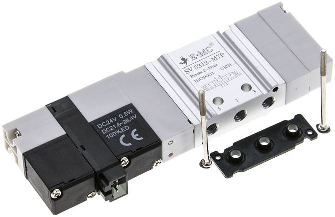 Magnetventil für S1V, 5/3-Wege (Mittelstellung belüftet) Typ SV 5312-M7P