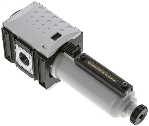 FUTURA Feinfilter (Submikrofilter) G 3/8", Futura 1, Metallbehälter mit Sichtrohr