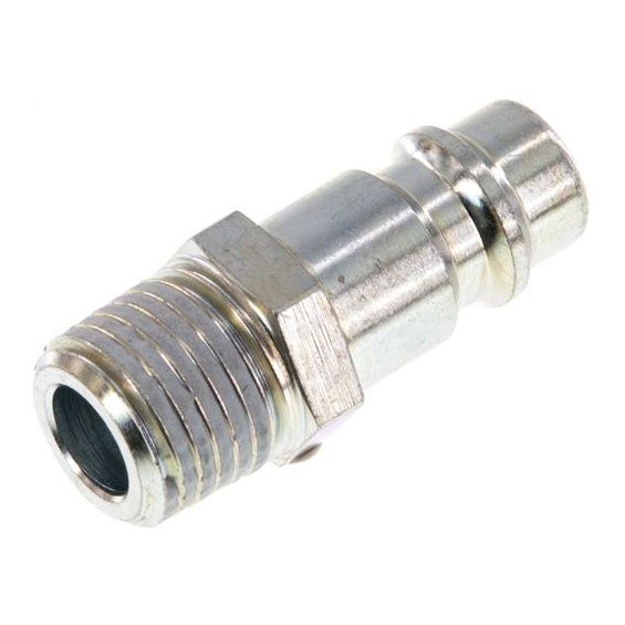 Kupplungsstecker (NW7,2) R 1/4"(AG), Stahl gehärtet & verzinkt