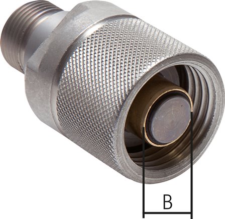 Hydraulik-Rohrleitungskupplung, Stecker Baugr.2, 14 S (M22x1,5)