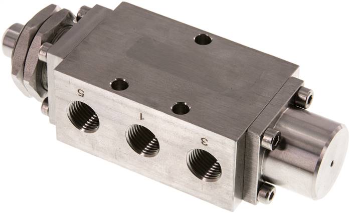 5/2-Wege-Endschalter, G 1/4" , Nocke, Edelstahl