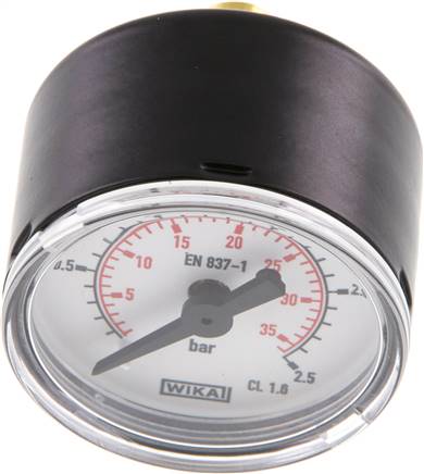Manometer waagerecht (ST/Ms), 40mm, 0 - 2,5 bar, G 1/8"