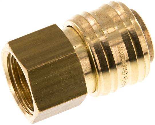 Schnellkupplung (NW7,2) G 1/2"(IG), Messing, für Stecker beidseitig absperrend