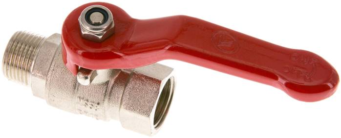 Messing-Kugelhahn, Eco-Line, R 3/8" / Rp 3/8", 0 bis 25bar -Eco-Line