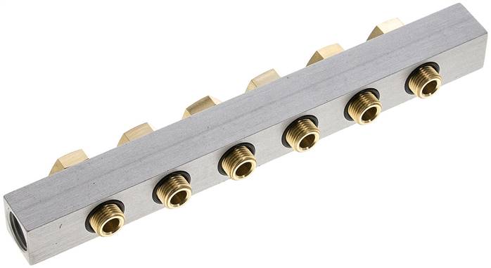 P-Leiste inkl. Hohlschrauben und Dichtungen für Ventilbaureihe M04 / P04 R 281/6