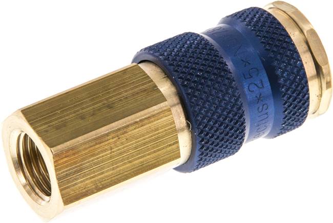 Schnellkupplung (NW7,2) G 1/4"(IG), blau, Sechseck SW12