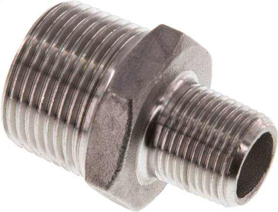 Doppelnippel R 3/4"-R 3/8", 1.4408