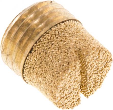 Schalldämpfer G 1/4", Sinterbronze, zylinderförmig